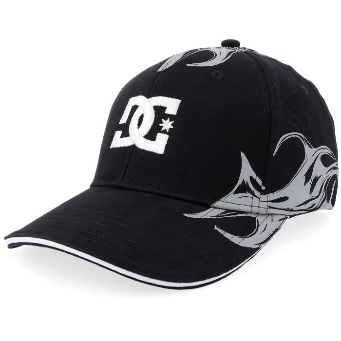 ディーシー Dc 【 Fuego Cap Black Flexfit Men Black 】 旗がしら かぶり笠 黒いこと 黒いこと メンズ 黒いこと 黒いこと