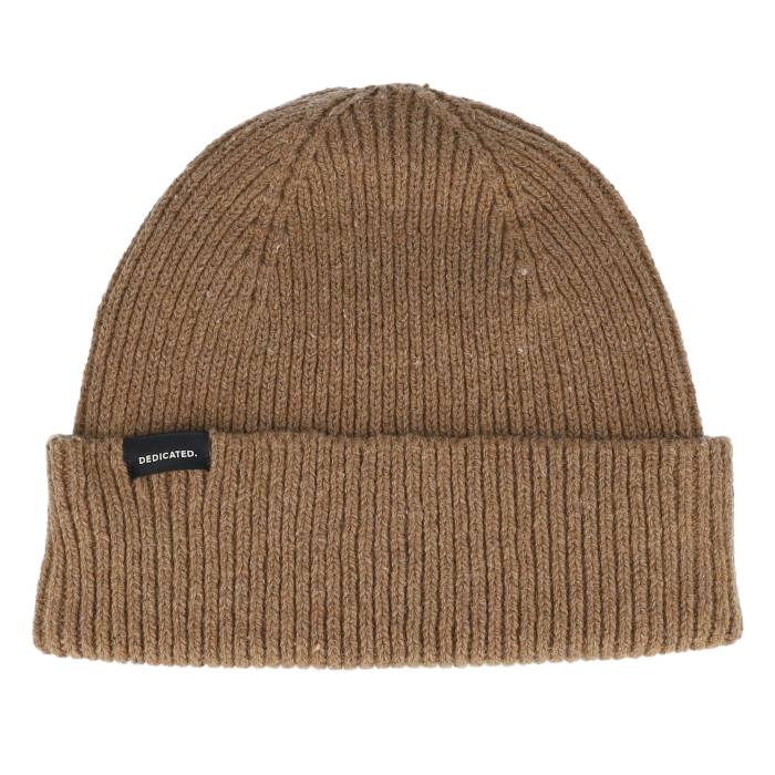 Dedicated 【 Beanie Hemavan Wool Camel Brown Cuff Men Beige 】 キャップ 帽子 camel キャメル 茶色 ブラウン メンズ ベージュ