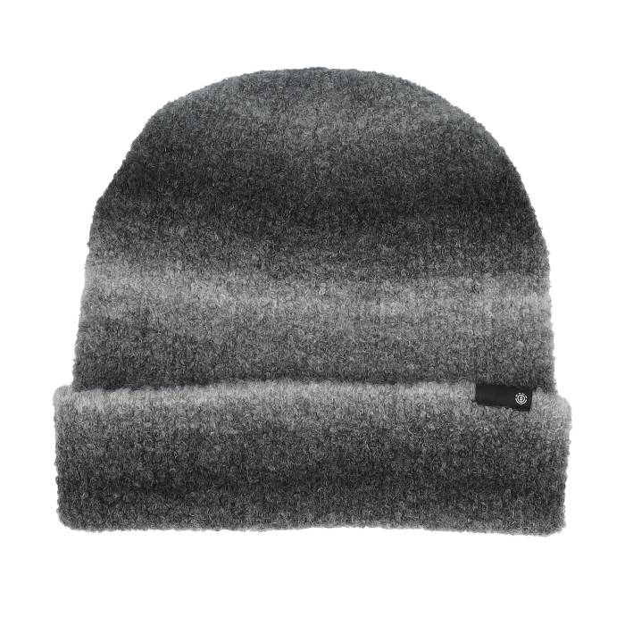 化学元素 Element 【 Mid Icon Beanie Gradient Off Black Cuff Men Black 】 ミッド アイコン 旗がしら かぶり笠 黒いこと 黒いこと メンズ 黒いこと 黒いこと