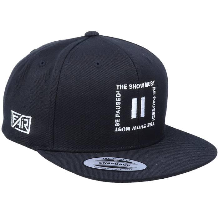 Fair 【 Show Must Be Paused Black Snapback Men Black 】 黒色 ブラック Snapback スナップバック バッグ メンズ 黒色 ブラック
