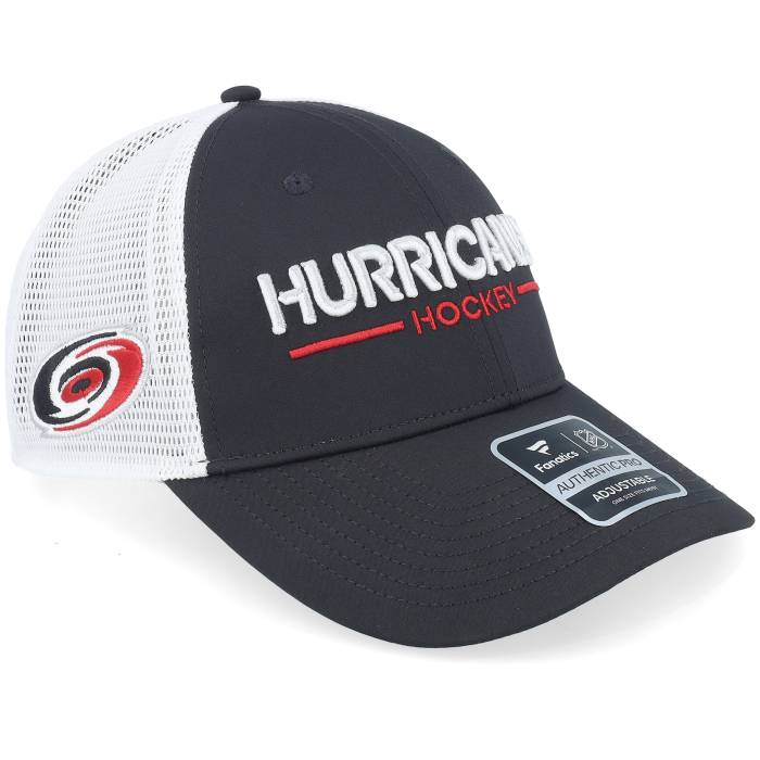 ファナティクス Fanatics 【 Carolina Hurricanes Authentic Pro Rink Black/White Trucker Men Black 】 カロライナ ハリケーンズ オーセンティック 労働者階級 トラッカー メンズ 黒いこと 黒いこと