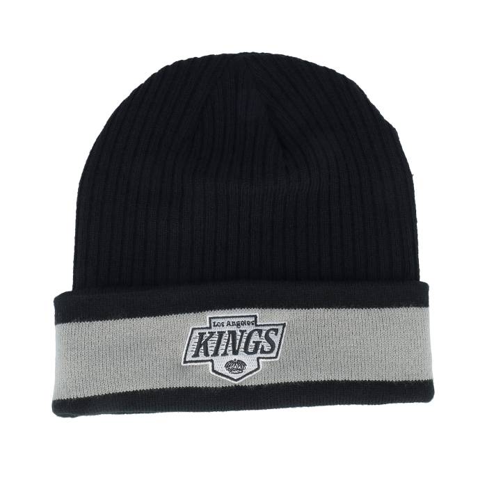 ファナティクス Fanatics 【 Los Angeles Kings Black/Stone Gray Pom Men Black 】 Kings キングス gray 灰色・グレー・グレイ メンズ 黒色 ブラック|スニケス