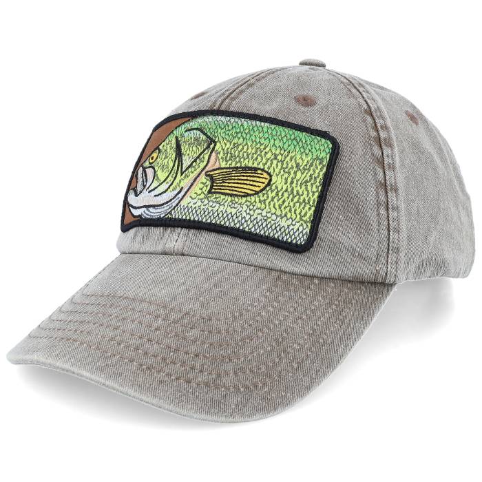 Skillfish 【 Big Black Bass Box Vintage Washed Brown Dad Cap Men Brown 】 黒色 ブラック ボックス vintage ビンテージ・ヴィンテージ 茶色 ブラウン キャップ 帽子 メンズ 茶色 ブラウン|スニケス