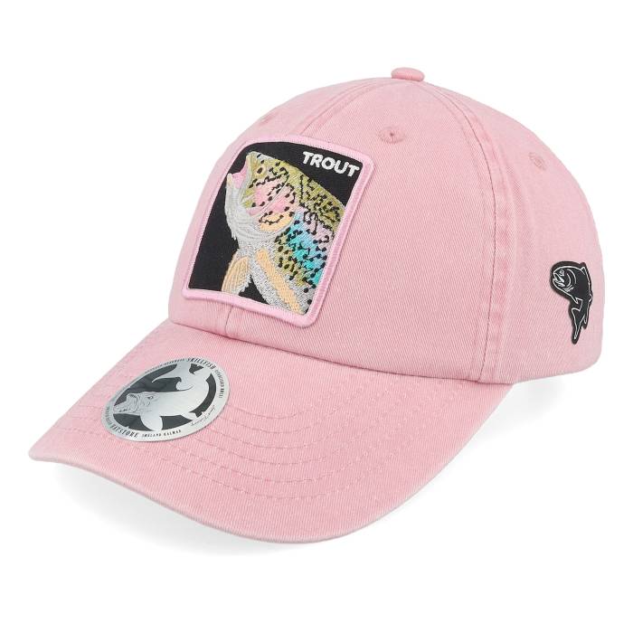 Skillfish 【 Rainbow Trout Box Vintage Washed Dusky Pink Dad Cap Men Pink 】 虹色 レインボー ボックス vintage ビンテージ・ヴィンテージ pink ピンク キャップ 帽子 メンズ pink ピンク｜スニケス