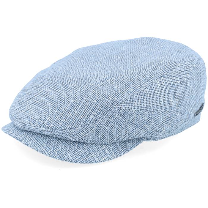 ステットソン Stetson 【 Driver Virgin Wool/Linen Soft Blue Flat Cap Men Blue 】 青色 ブルー キャップ 帽子 メンズ 青色 ブルー 26,065円