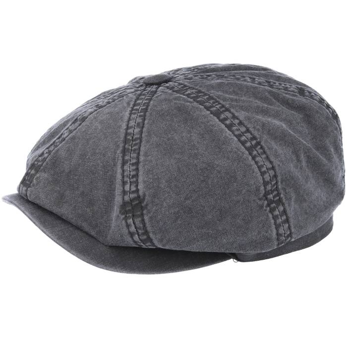 ステットソン Stetson 【 Hatteras Delave Organic Cotton Grey Flat Cap Men Grey 】 灰色 グレー キャップ 帽子 メンズ 灰色 グレー｜スニケス