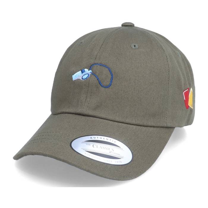 Forza 【 Referee Whistle Football Cards Olive Dad Cap Men Green 】 フットボール olive オリーブ キャップ 帽子 メンズ green 緑・グリーン|スニケス