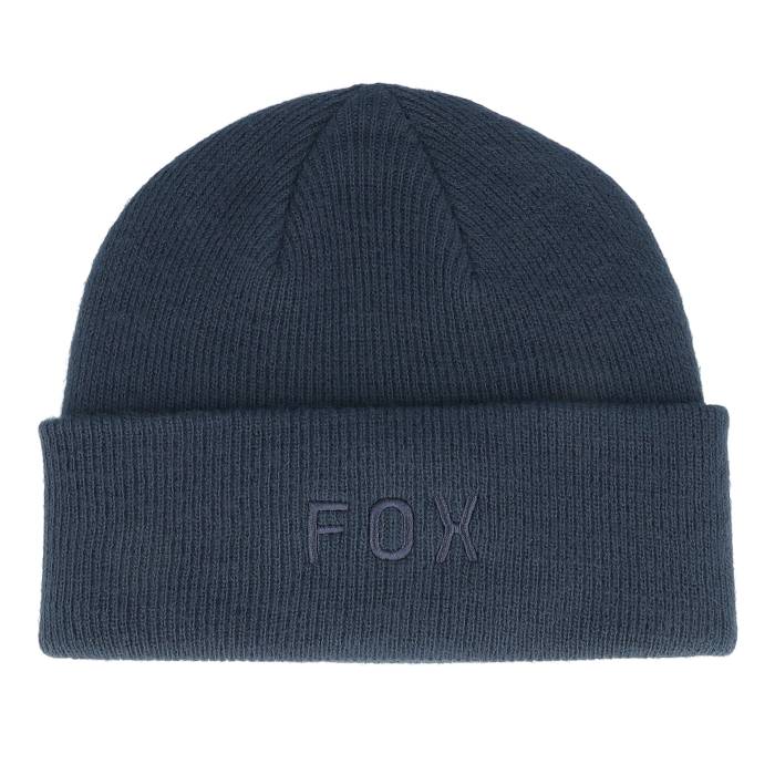 フォックス Fox 【 Wordmark Beanie Midnight Cuff Men Blue 】 キャップ 帽子 メンズ 青色 ブルー|スニケス