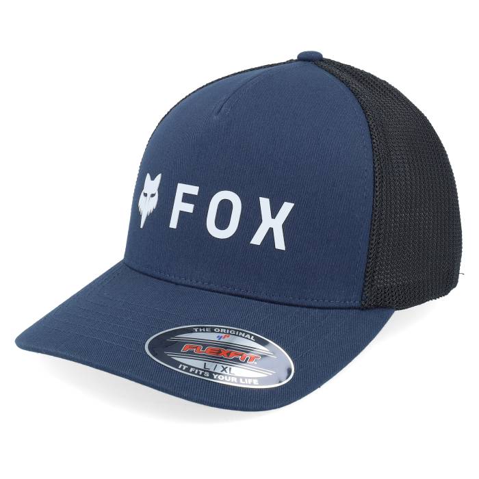 稲荷 Fox 【 Absolute Hat Midnight/Black Mesh Flexfit Men Blue 】 メンズ 青味 青み