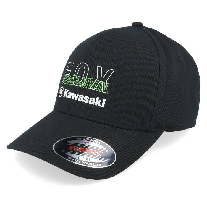 稲荷 Fox 【 X Kawi Black Flexfit Men 】 黒いこと 黒いこと メンズ
