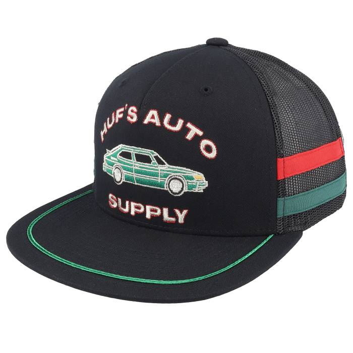 ハフ Huf 【 Auto Supply Black Trucker Men Black 】 supply サプライ 黒色 ブラック トラッカー メンズ 黒色 ブラック