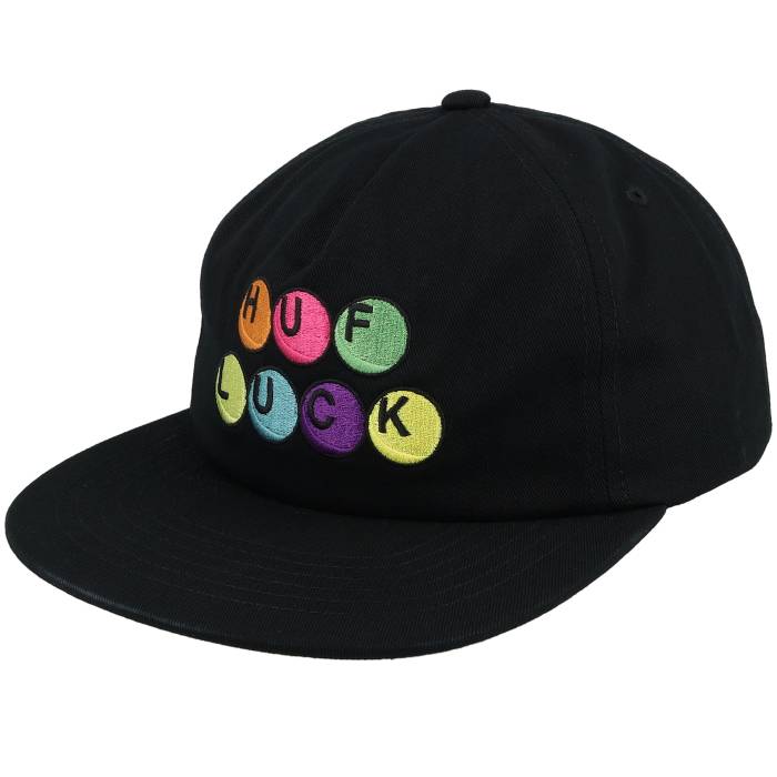 ハフ Huf 【 Lucky 5 Panel Black Snapback Men Black 】 黒色 ブラック Snapback スナップバック バッグ メンズ 黒色 ブラック