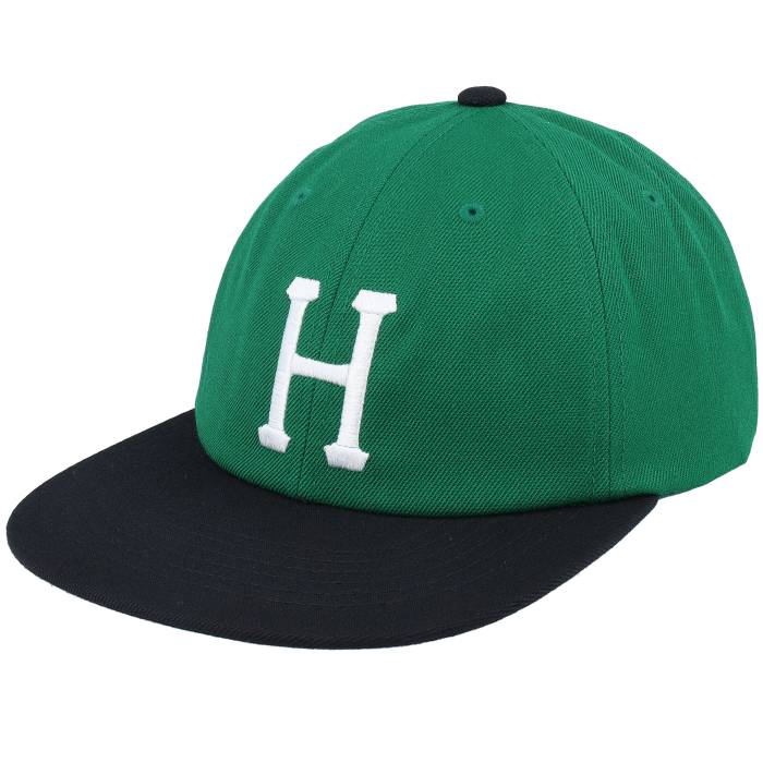 ハフ Huf 【 Set Classic H 6 Panel Hat Green/Black Strapback Men Green 】 クラシック メンズ green 緑・グリーン