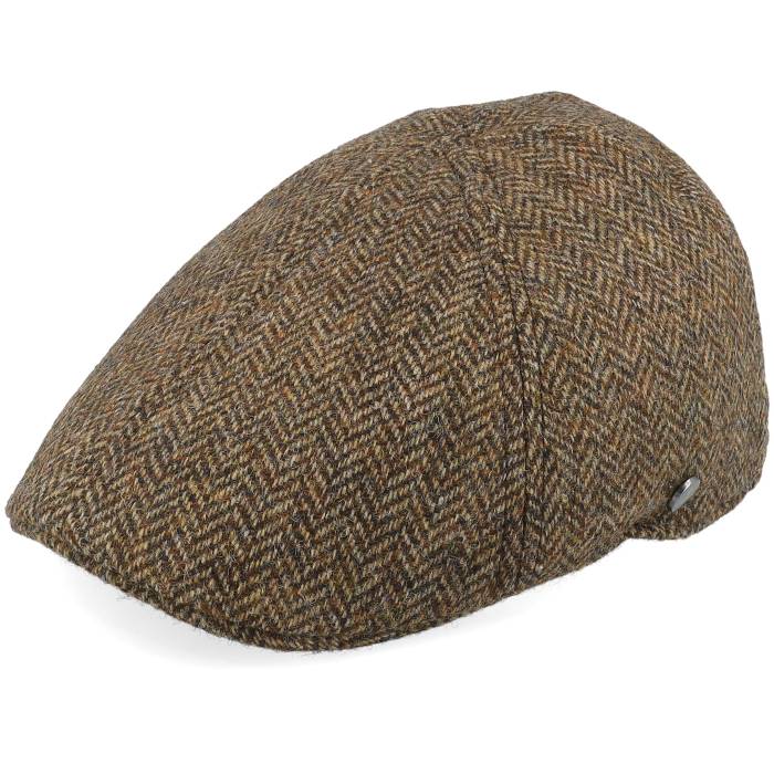 Lierys 【 Duck Cap Wool Cognac Herringbone Flat Cap Men Brown 】 キャップ 帽子 メンズ 茶色 ブラウン｜スニケス 22,119円