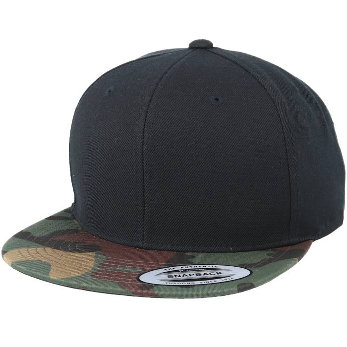 ユーポン Yupoong 【 Camo Black Snapback Men Black 】 カモ柄 黒色 ブラック Snapback スナップバック バッグ メンズ 黒色 ブラック｜スニケス