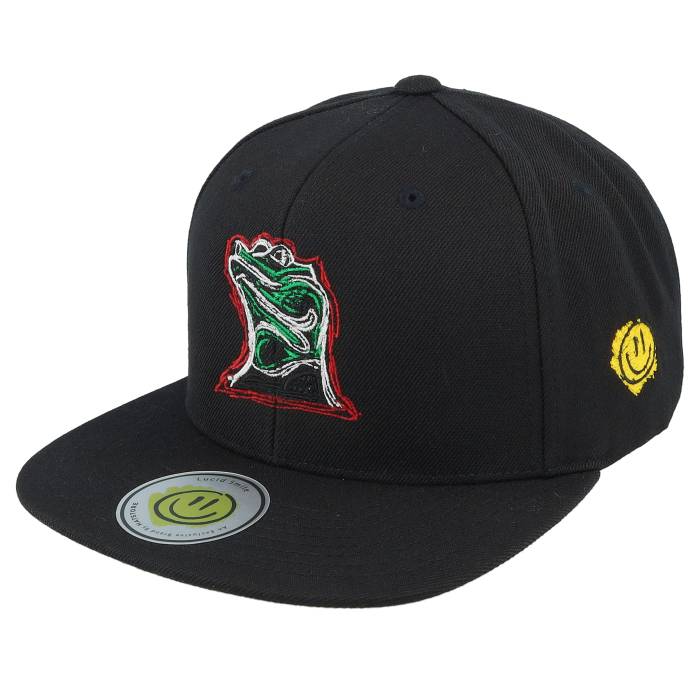 Lucid Smile 【 Colorful Lizard Black/Black Snapback Men Black 】 Snapback スナップバック バッグ メンズ 黒色 ブラック|スニケス