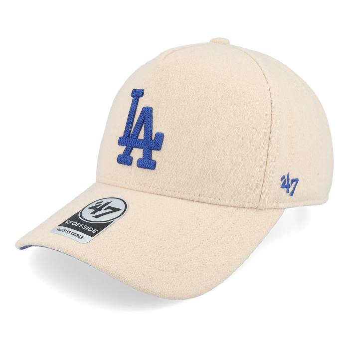 フォーティーセブンブランド 47 Brand 【 Los Angeles Dodgers Mlb Stitch 47 Offside Dt Natural/Royal A-Frame Adjustable Men Beige 】 ドジャース メンズ ベージュ