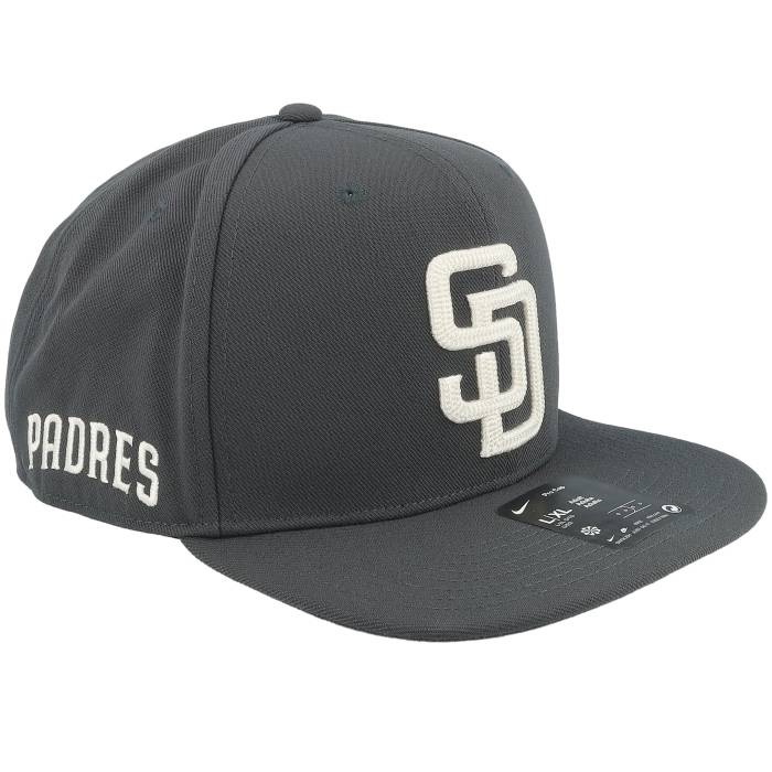 Nike Mlb 【 San Diego Padres Statement Dri-Fit Pro Anthracite Snapback - Nike Men Grey 】 パ御召しもの 素っ気ない相応う 労働者階級 Snapback スナップバック 御徒面子 メンズ 薄墨色 薄墨色
