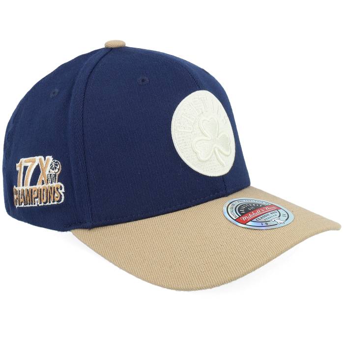 ミッチェル\u0026ネス Mitchell \u0026 Ness 【 Boston Celtics Sand Storm Classic Red Navy/Sand Adjustable Men Blue 】 豆の町 セルティックス 砂色・真砂 古典派音楽 Red 赤・赤いこと メンズ 青味 青み