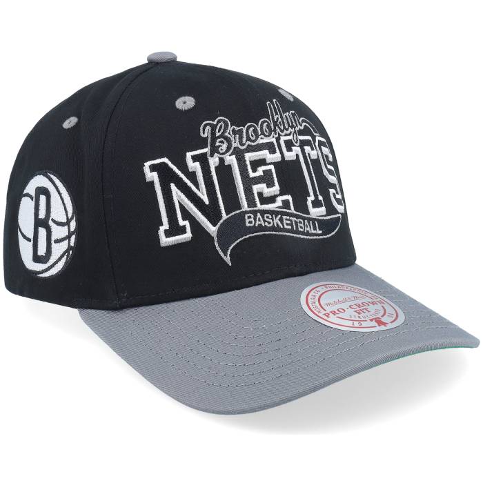 ミッチェル&ネス Mitchell & Ness 【 Brooklyn Nets Beautiful Chaos Pro Black Black/Grey Adjustable Men Black 】 ブルックリン ネッツ プロ 黒色 ブラック メンズ 黒色 ブラック｜スニケス