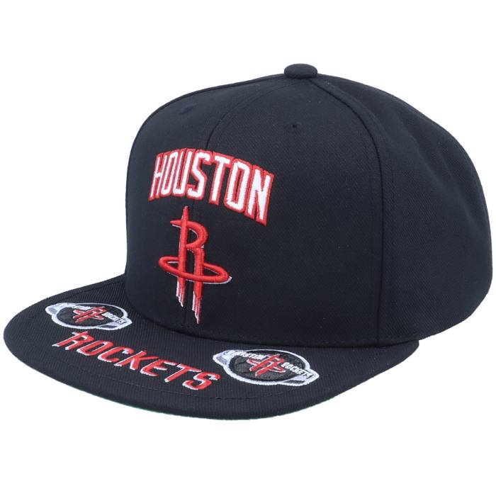 ミッチェル&ネス Mitchell & Ness 【 Houston Rockets Front Loaded Black Snapback Men Black 】 ヒューストン ロケッツ 黒色 ブラック Snapback スナップバック バッグ メンズ 黒色 ブラック|スニケス