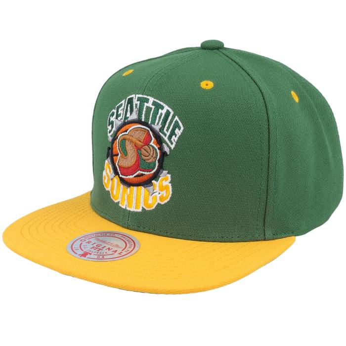 ミッチェル&ネス Mitchell & Ness 【 Seattle Supersonics Breakthrough Green Snapback Men Green 】 シアトル green 緑・グリーン Snapback スナップバック バッグ メンズ green 緑・グリーン｜スニケス