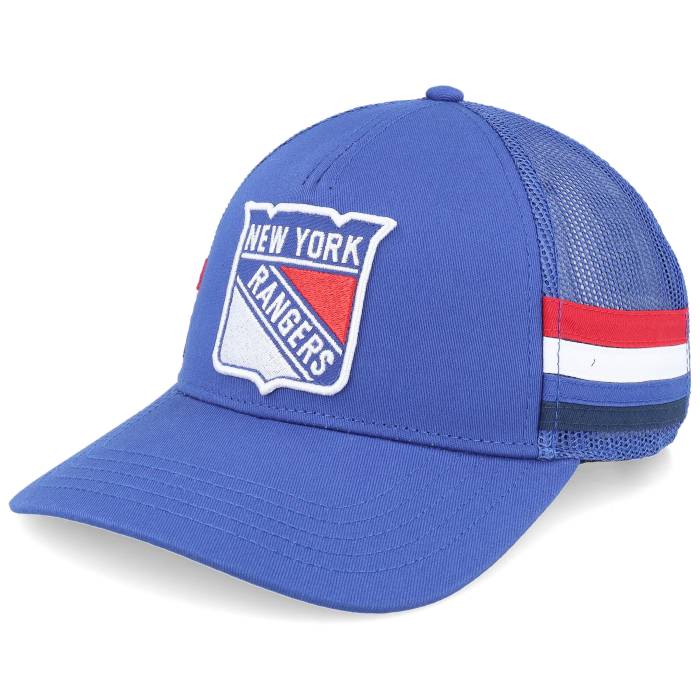 アメリカンニードル American Needle 【 New York Rangers Hotfoot Royal A-Frame Trucker Men Blue 】 レンジャース トラッカー メンズ 青色 ブルー