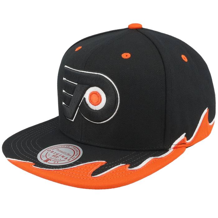 ミッチェル&ネス Mitchell & Ness 【 Philadelphia Flyers Rising Tide Cap Vintage Black Snapback Men Black 】 フィラデルフィア フライヤーズ キャップ 帽子 vintage ビンテージ・ヴィンテージ 黒色 ブラック Snapback｜スニケス
