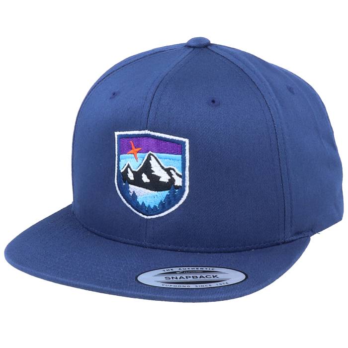 Wild Spirit 【 Organic Starry Mountain Badge Navy Snapback Men Blue 】 紺色 ネイビー Snapback スナップバック バッグ メンズ 青色 ブルー｜スニケス