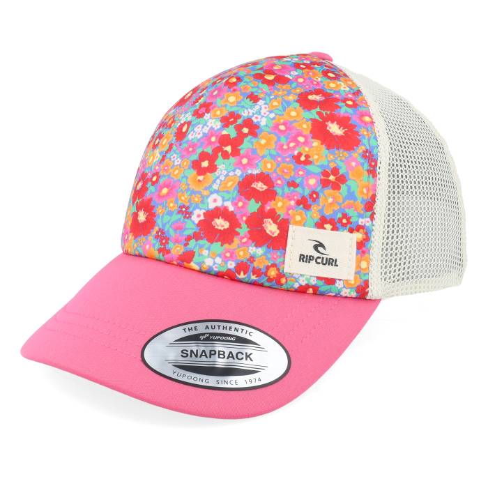 【★百貨店SALE★6/11十二時2時迄】下唇長い巻き毛 Rip Curl 【 Mixed Yardage Pink Trucker Women Pink 】 pink サクラ色 トラッカー レディース pink サクラ色
