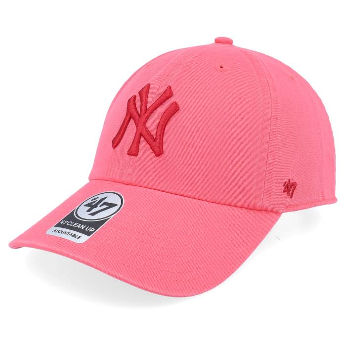 フォーティーセブンブランド 47 Brand 【 New York Yankees Mlb Clean Up Cap Candy Apple Dad Cap Men Pink 】 ヤンキース キャップ 帽子 メンズ pink ピンク|スニケス