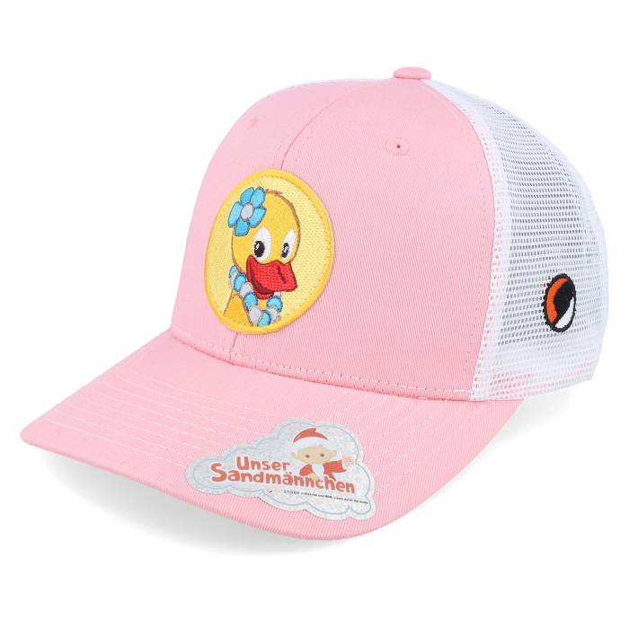 【★百貨店SALE★6/11夜夜中2時迄】【 Women Pink 】 Schnatterinchen?Round Patch Pink/White Trucker レディース pink サクラ色