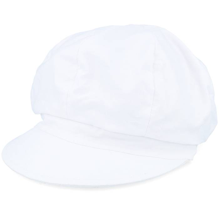 【★百貨店SALE★6/11十二時2時迄】Seeberger 【 Chambray Fabric White Vega Cap Women White 】 白いこと 白いこと ベガ・ヴェガ 旗がしら かぶり笠 レディース 白いこと 白いこと