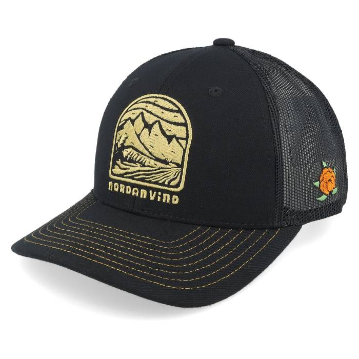 Sqrtn 【 Nordanvind 2 Low Cap Black Trucker Men Black 】 キャップ 帽子 黒色 ブラック トラッカー メンズ 黒色 ブラック
