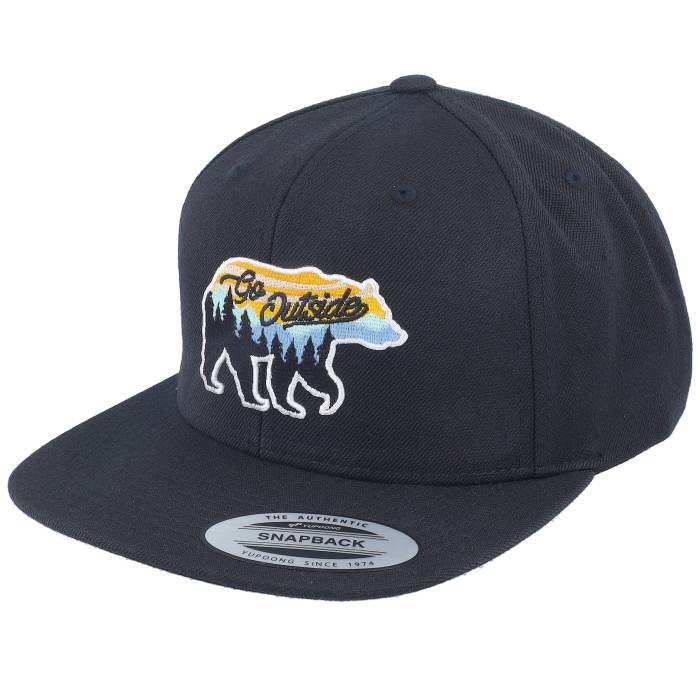 Wild Spirit 【 Go Outside Bear Black Snapback Men Black 】 黒色 ブラック Snapback スナップバック バッグ メンズ 黒色 ブラック|スニケス