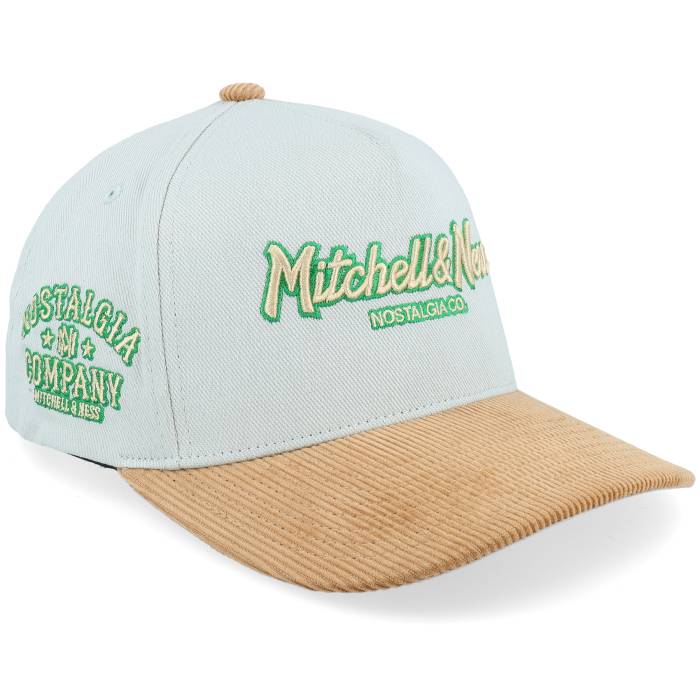 ミッチェル&ネス Mitchell & Ness 【 Own Brand Nostalgia Pro Crown Grey/Camel Corduroy A-Frame Adjustable Men Grey 】 プロ コーデュロイ メンズ 灰色 グレー