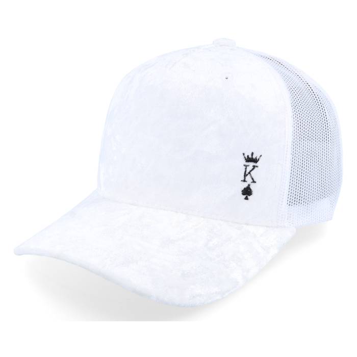 アイコニック Iconic 【 Poker King Crown Velvet White A-Frame Trucker Men White 】 白色 ホワイト トラッカー メンズ 白色 ホワイト|スニケス