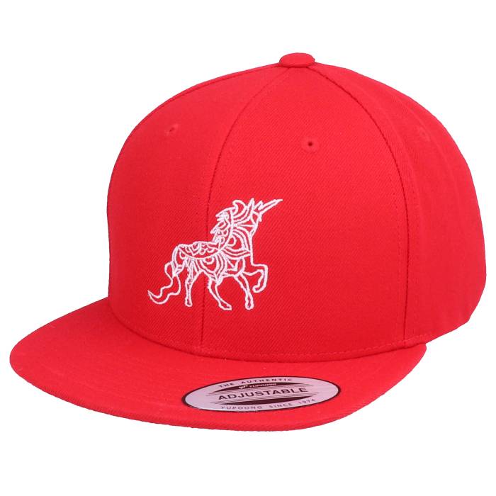 【★百貨店SALE★6/11真夜中2時迄】Unicorns 【 Kids Unicorn Zentangle Red Snapback Kids Red 】 Red 赤・赤いこと Snapback スナップバック 御徒面子 お坊っちゃん キッズ Red 赤・赤いこと
