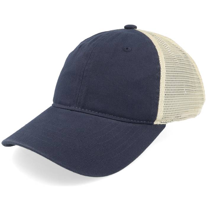 【★百貨店SALE★6/11夜夜中2時迄】Wei 【 Wezi Blue/Beige Soft Trucker Cap Women Blue 】 トラッカー 旗がしら かぶり笠 レディース 青味 青み