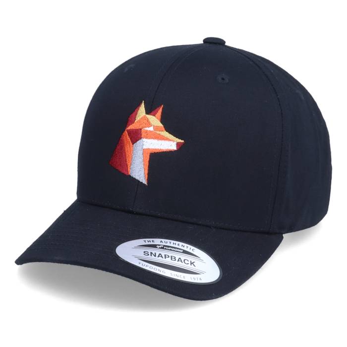 Kiddo Cap 【 Kids Paper Fox Black Adjustable Kids Black 】 フォックス 黒色 ブラック ジュニア キッズ 黒色 ブラック｜スニケス