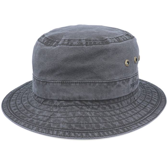 【★百貨店SALE★6/11十二時2時迄】ステットソン Stetson 【 Delave Organic Cotton Vintage Black Bucket Men Black 】 vintage ビンテージ・ヴィンテージ 黒いこと 黒いこと メンズ 黒いこと 黒いこと
