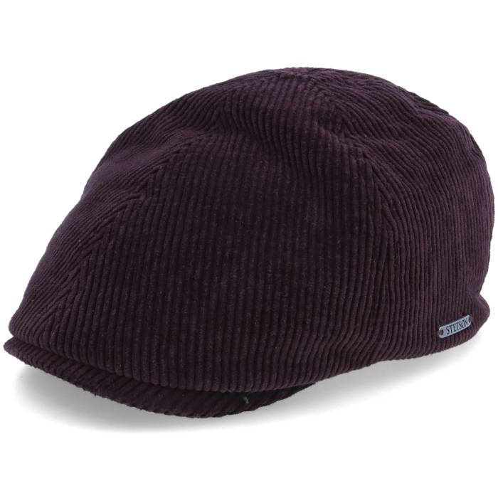 【★百貨店SALE★6/11真夜中2時迄】ステットソン Stetson 【 Duck Cap Cord Purple Flat Cap Men Purple 】 旗がしら 鳥打ち帽 Purple 紫・パープル メンズ Purple 紫・パープル