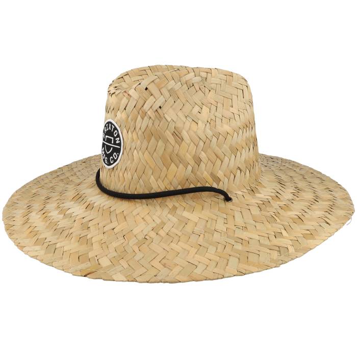 ブリクストン Brixton 【 Crest Sun Hat Tan Straw Hat Men Beige 】 メンズ ベージュ|スニケス