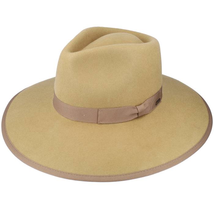 ブリクストン Brixton 【 Jo Rancher Bronze Fedora Men Beige 】 銅・ブロンズ メンズ ベージュ