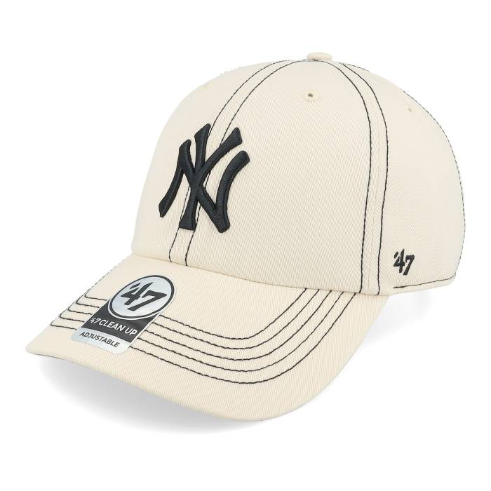フォーティーセブンブランド 47 Brand 【 New York Yankees Mlb Stitch 47 Clean Up Natural Dad Cap Men Beige 】 ヤンキース ナチュラル キャップ 帽子 メンズ ベージュ｜スニケス 15,265円