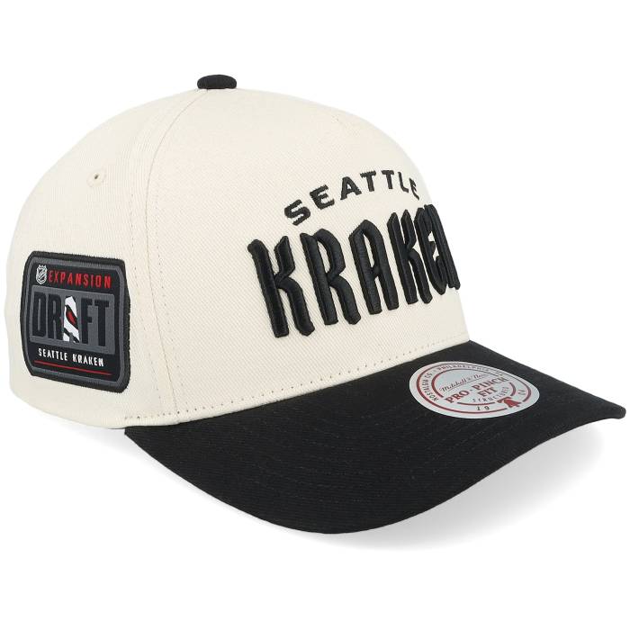 ミッチェル&ネス Mitchell & Ness 【 Hatstore Exclusive X Seattle Kraken Pro Crown Sand/Black A-Frame Adjustable Men Beige 】 シアトル プロ メンズ ベージュ