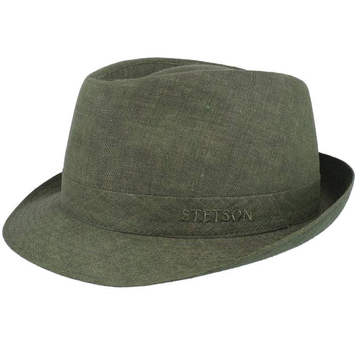ステットソン Stetson 【 Linen Olive Trilby Men Green 】 olive オリーブ メンズ green 緑・グリーン