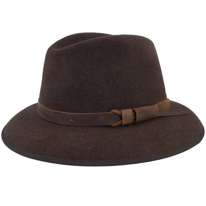 Mjm Hats 【 Marco El Wool W.p/Crushable Brown Mell Traveler Men Brown 】 茶色 ブラウン メンズ 茶色 ブラウン