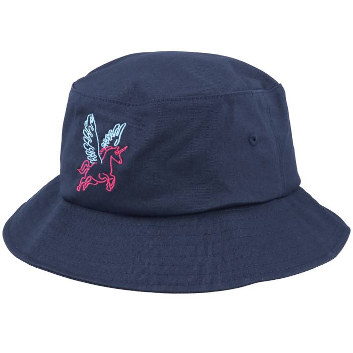 Unicorns 【 Neon Summer Unicorn Navy Bucket Men Blue 】 Summer サマー 紺色 ネイビー メンズ 青色 ブルー
