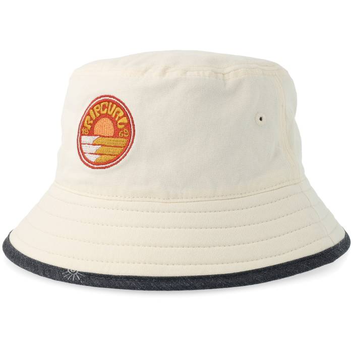 上唇長い巻き毛 Rip Curl 【 Pacific Rinse Revo Washed Black/Cream Bucket Men Beige 】 パシフィック メンズ ベージュ